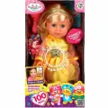 Детская говорящая кукла Анечка для девочек, классическая куколка с закрывающимися глазками и аксессуарами, развивающая интерактивная игрушка, 100 фраз, 25 см.