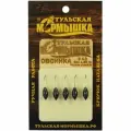 Мормышка для зимней рыбалки - Овсинка. Диаметр -4,0 мм, вес - 1,22 гр, цвет - Черное серебро. Тульская точеная спортивная вольфрамовая мормышка в наборе - 5 шт.