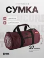 Спортивная сумка Hardcore Training Barrel L Burgundy, мультиспортивная, красная