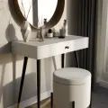 Туалетный столик с ящиком на железных ножках гримерный косметический