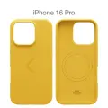 Силиконовый чехол COMMO Shield Case для Apple iPhone 16 Pro с поддержкой беспроводной зарядки, Жёлтый
