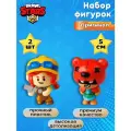 Фигурка-сюрприз P.M.I. Brawl Stars. Нита и Джесси, коллекционные, пластик, 5 см, 2 штуки