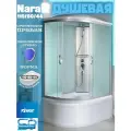 Душевая кабина River NARA 110х80х44 левосторонняя матовое стекло