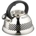 KELLI Чайник со свистком KL-4300, 3 л, 3 л, серебристый