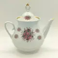 Чайник доливной с цветочным декором, фарфор, деколь, золочение
