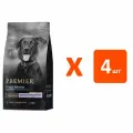 PREMIER LOW GRAIN DOG ADULT MEDIUM SALMON & TURKEY низкозерновой для взрослых собак средних пород с лососем и индейкой (3 кг х 4 шт)