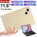 Планшет с клавиатурой 11.6 дюйма, планшет с сим картой, 8GB RAM, 512GB ROM, Android 13,5G русская клавиатура 5G золотой
