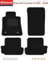 Ворсовые автомобильные коврики в салон Стандарт для Chevrolet Camaro 6 (купе) 2015 - 2020, черные, 4шт. / Шевроле Камаро 6