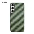 Кевларовый чехол K-DOO / KZDOO для Samsung S23 Plus (S23+) / серия Keivlar , зеленый