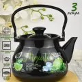 Чайник эмалированный 3 л, Керченский завод, черный, сталь