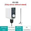 Официальный магазин JOANLAB Миксер Лабораторная электрическая мешалка Цифровой дисплей Верхнеприводная мешалка Регулируемая высота Лабораторное оборудование 110–220 В, OS-30S Without Stand, вилка ЕС