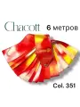 Лента Chacott 6 метров, красный/жёлтый/белый (351)