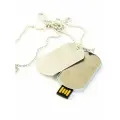 Подарочный USB-накопитель военный жетон 64GB
