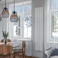 Вертикальный дизайн радиатор отопления Warm Design SIRIUS, белый (6 секций, 2000х390мм)