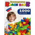 Конструктор пластиковый детский развивающий Комби Блок Кассон, 1000 элементов
