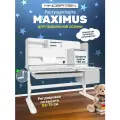Растущая парта Kinderzen Maximus белый/серый