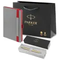 Ручка Parker Jotter Monochrome оригинал, ежедневник А5 и в подарок фирменный пакет Паркер