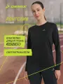 Лонгслив спортивный Demix W D Running AA LS T-shirt, размер 44, , черный
