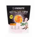 Капсулы для стирки темного и цветного белья SYNERGETIC WHITE табак и ваниль, 100 шт.
