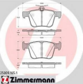 Комплект тормозных колодок дисковый тормоз Zimmermann 25009.165.1 Vag: 5Q0698451 8V0698451A 3Q0698451 3Q0698451B 25008
