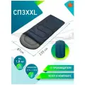 Спальный мешок Чайка СП3 XXL, туристический, с капюшоном, термофайбер, 235х90 см