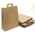 Крафт пакет с плоскими ручками 320х170х430 мм, 10шт.
