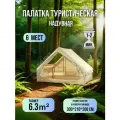 Палатка туристическая Blue Magic / надувная палатка 6 местная с надувным каркасом / шатёр для рыбалки 300*210*200 см