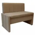 Маленький кухонный диван StylChairs Стиль, ширина 100 см, велюр бежевый