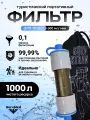 Фильтр для очищения воды портативный, туристический, тактический, походный SurvStraw Mini, на 1000л