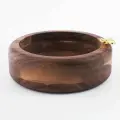 Блюдо декоративное, Kuchenland, 19 см, дерево/металл, Пчела, Honey