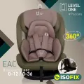 Автокресло поворотное на 360 градусов, Еду-Еду KS 360 ISOFIX, гр.0+/I/II/III от 0 до 36кг, серия Level One, dark green