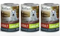 Mr.Buffalo Консервы для собак Adult Ягненок, 400 г, 3 шт