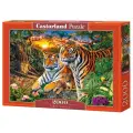 Пазл Castorland Семья тигров, C-200825, 2000 дет., 26.5х38х5 см, разноцветный