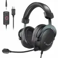 Игровая гарнитура Fifine H9 Gaming Headsets, полноразмерные, объемный звук, черный