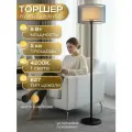 Торшер напольный светильник с тканевым абажуром черный 5812LF/1L BK