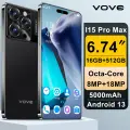 5G- Игровой смартфоH I15 Pro Max, Android, 16GB/512GB, 6.74, 90Hz, черный
