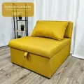 Кресло-кровать Некст, еврокнижка, рогожка Yellow, 80х105х77 см, EDLEN