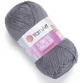 Пряжа YarnArt Flowers Unicolor серый (744), 55%хлопок/45%акрил, 200м, 50г, 5шт