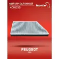 Фильтр салонный Kortex для Peugeot 206 (угольный) ОЕМ 002435;6447PE; K1066; K1066A; KC0155; KC0155S; LA57; LAK57