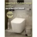 Унитаз подвесной безободковый с быстросъемным сиденьем микролифт Teymi Helmi Pro T40307
