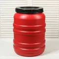 Бочка пищевая, 50 л, горловина 27 см, пластиковая, с крышкой, микс