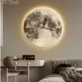 Настенные часы в форме луны; светящиеся настенные часы
