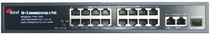 POE-1603 коммутатор PoE