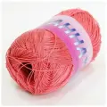 Пряжа Anna 20 Seam цвет 525 арбузная мякоть, 10шт*(330м/50г), 100% мерсеризованный длинноволокнистый хлопок