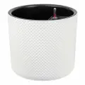 Кашпо Idea со вставкой и автополивом Фасет 36 см х 33 см, 29 литров белый 1шт