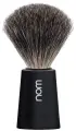 Помазок NOM CARL, натуральный барсучий ворс, черный пластик