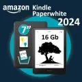Электронная книга Amazon Kindle PaperWhite 12 2024 16Gb Black, версия без рекламы с обложкой ReaderONE Purple