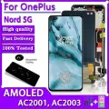 Протестировано 6,44 дюйма для OnePlus Nord ЖК-дисплей AC2001 AC2003, дигитайзер сенсорного экрана в сборе для дисплея One Plus Nord 5G, TFT Black Frame