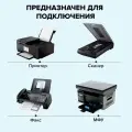 GCR Кабель PROF 3.0m USB 2.0, AM/BM, черный, ферритовые кольца, экран, армированный, морозостойкий