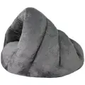 Лежак для собак и кошек Не Один Дома Воздушная подушка 50х50х36 см 50 см 50 см овальная серый металлик 36 см